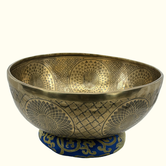 14.5 inch Handcrafted Tibetian Bowl